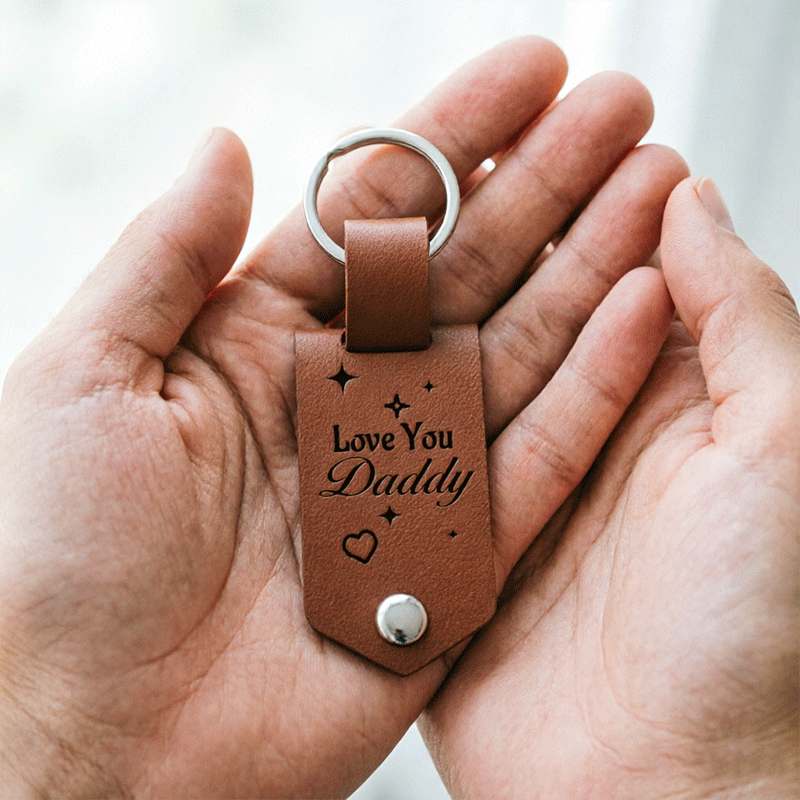 A Personalized "The Day You Became My Dad" Keychain Is The Perfect Special Gift For Father's Day Or A Birthday