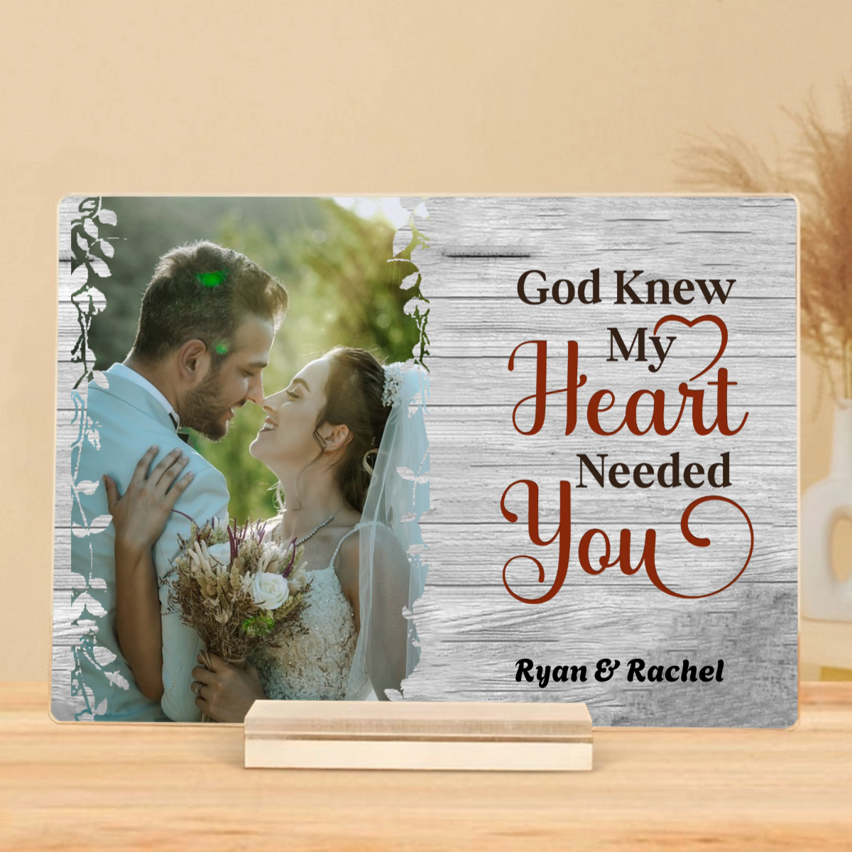 Personalized My Favorite Place In All The World Is Next To You Photo Plaques, Ideal Romantic Gift for Couples on Valentine's & Anniversaries