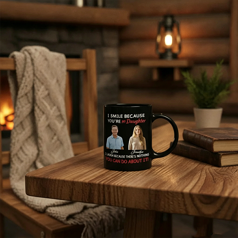 Personalized Custom-Made Father-Son And Father-Daughter Mugs, Allowing For The Customization Of Photos And Names, Is The Most Special Gift To Give To Your Father On Father's Day