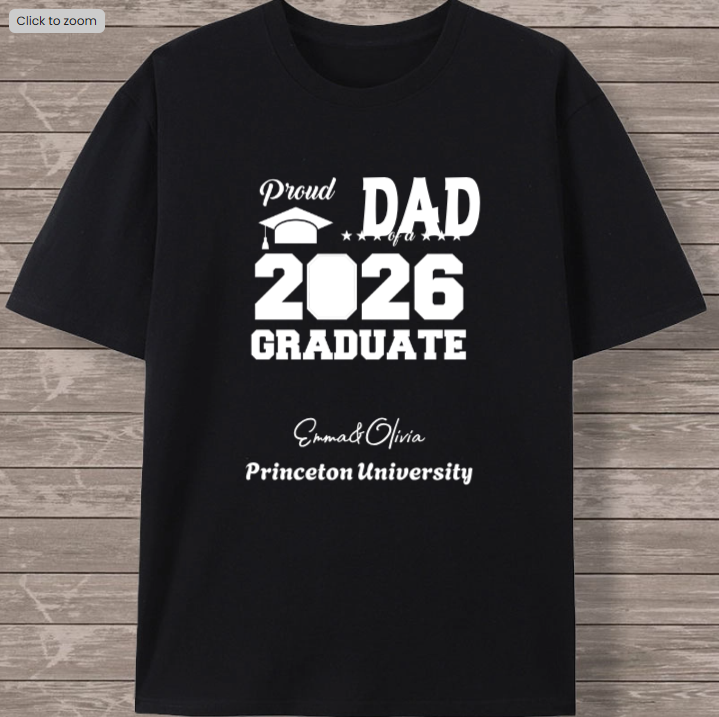 Personalized photos and school-customized shirts are the most thoughtful gifts that parents give to their children during the graduation season