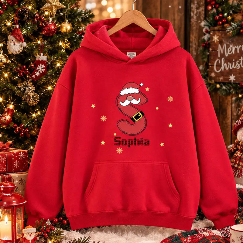 Personalized Custom Christmas Collection Sweatshirt With Letter Design Elements, a Warm and Special Holiday Gift for Family and Friends