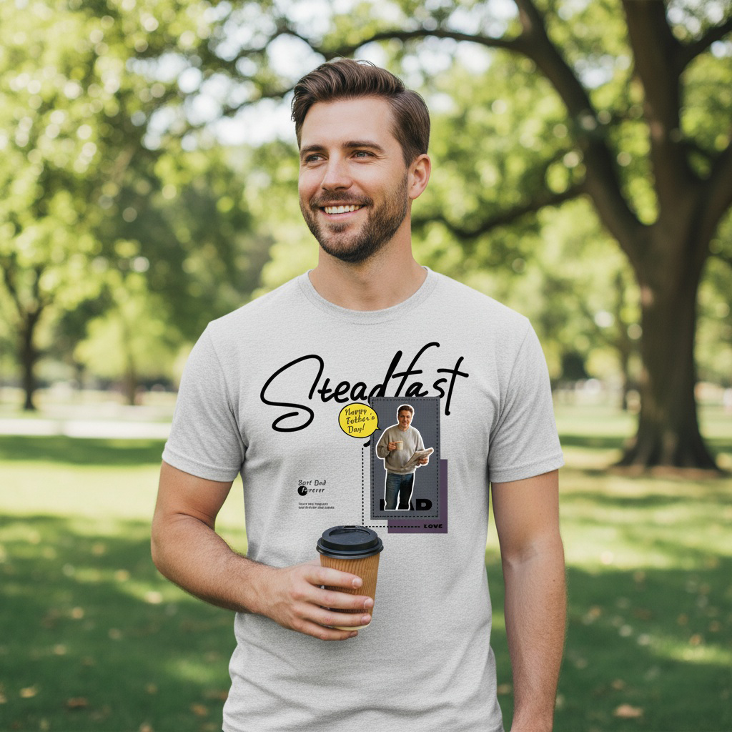 Personalized Father’s Day Design, Custom Printed Tee, The Perfect Gift For Your Dad