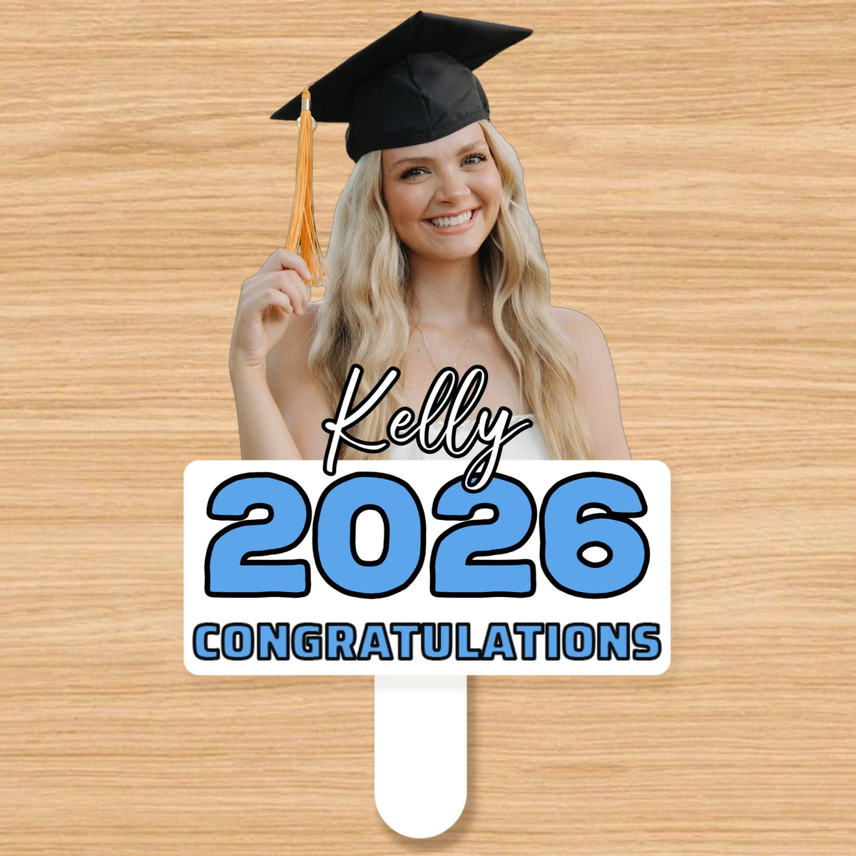 Customized Photo Graduation Fan - A Personalized Graduation Gift. The Best Is Yet To Come! A Perfect Gift For The Class Of 2026 To Give To Family and Friends.