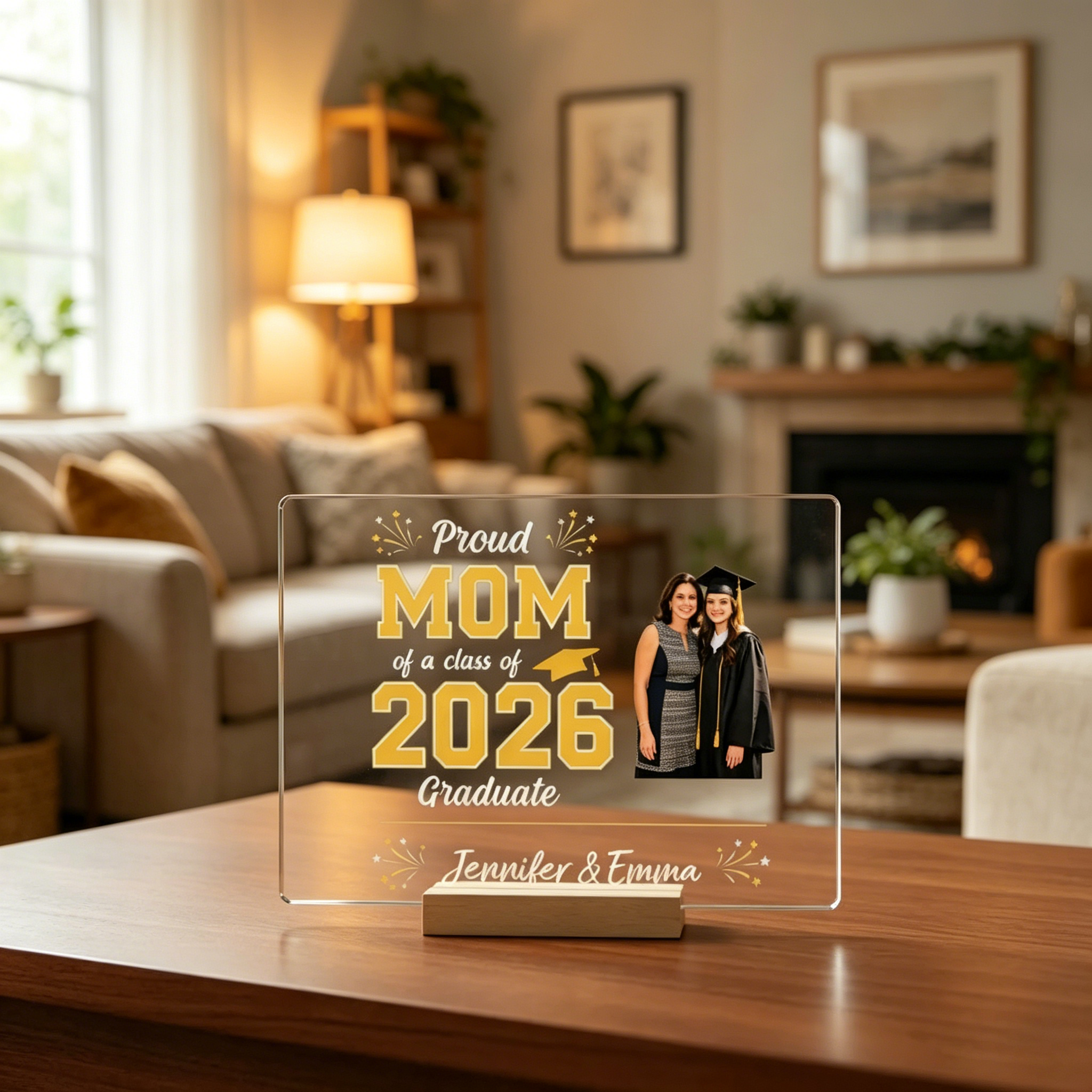 Decorative Acrylic Panels With Personalized Photos Make A Perfect Heartfelt Graduation Gift For Children.