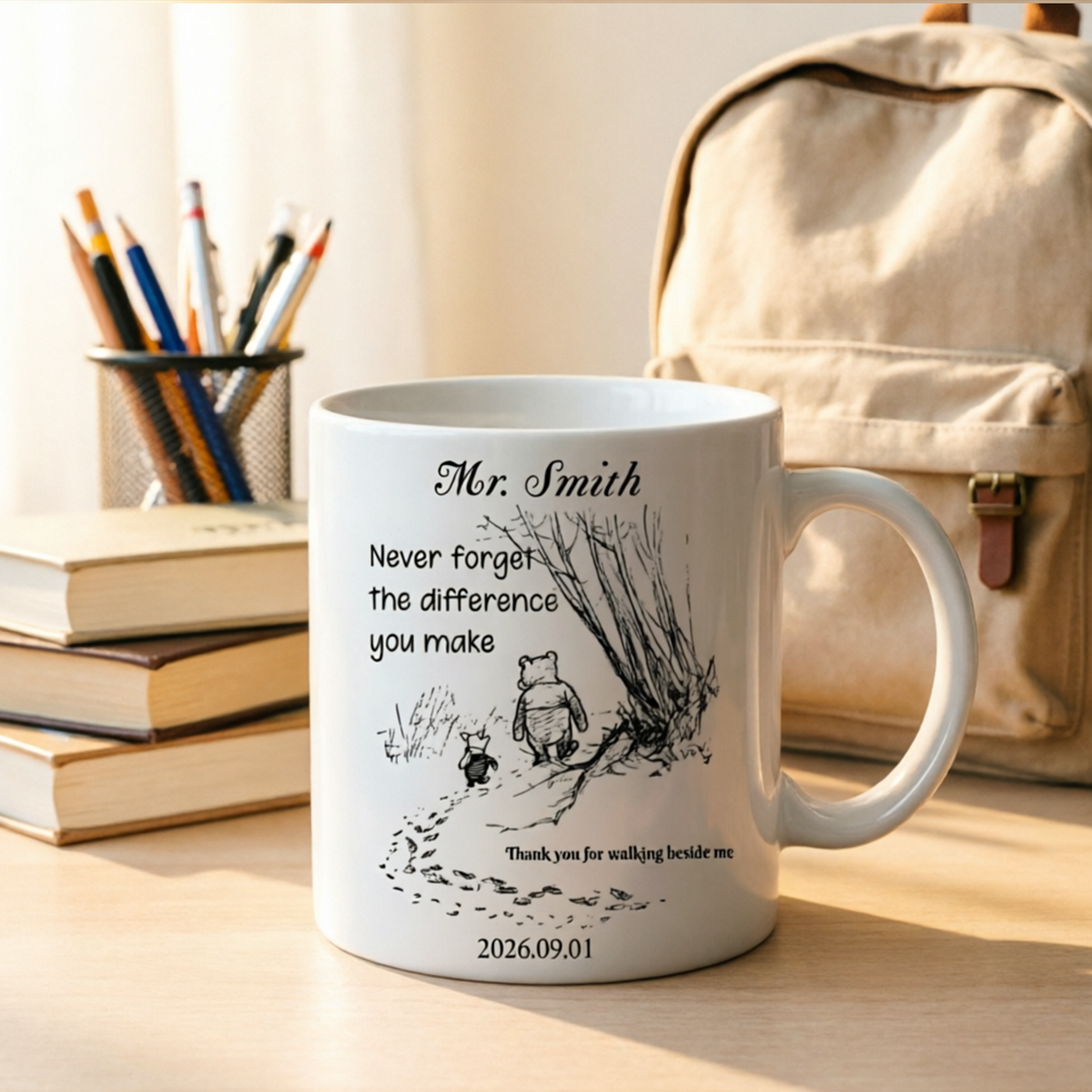 Personalized Back‑to‑School Gift, "Never Forget the Difference You’ve Made", Thoughtful Thank‑You Present for Teachers & Friends for Back‑to‑School Season