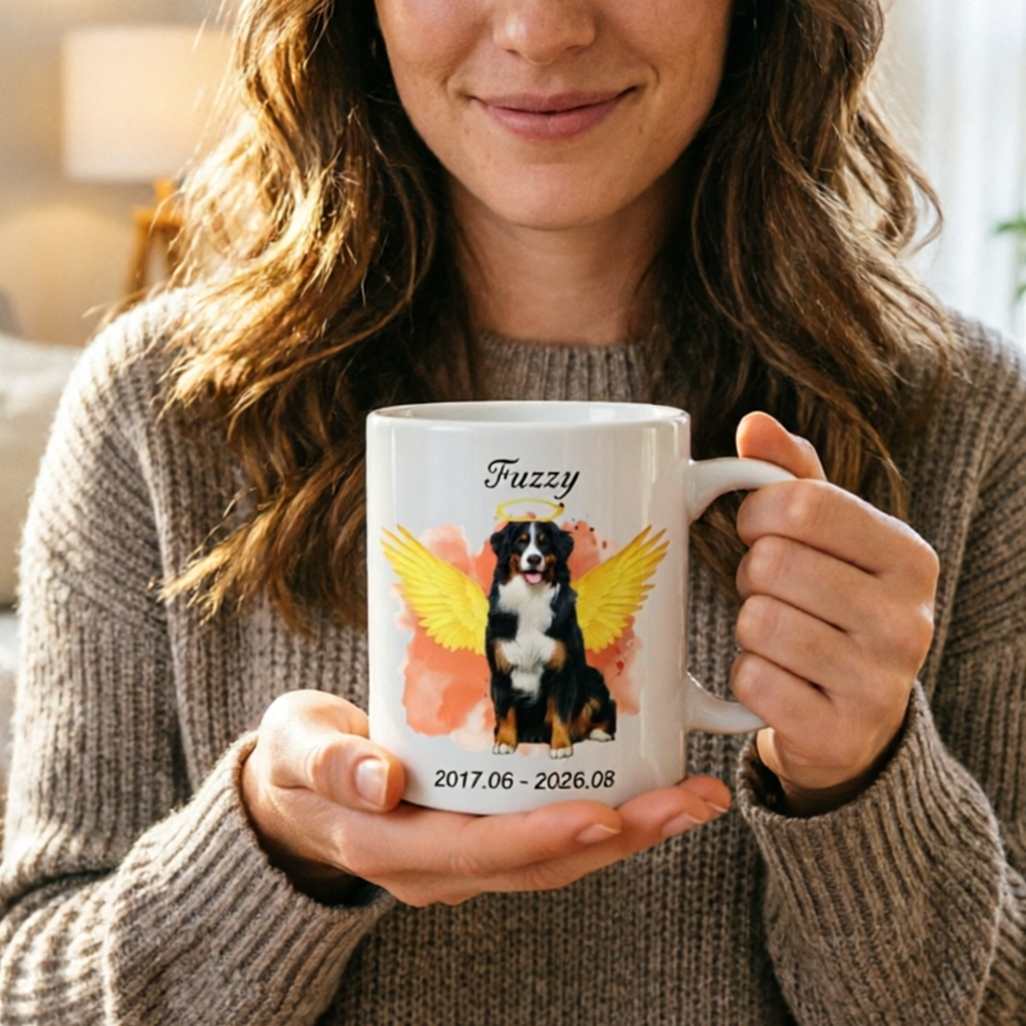 Customized Commemorative Photo Mug, Suitable For Giving To Friends Or Family Members Who Have Recently Lost Their Pets