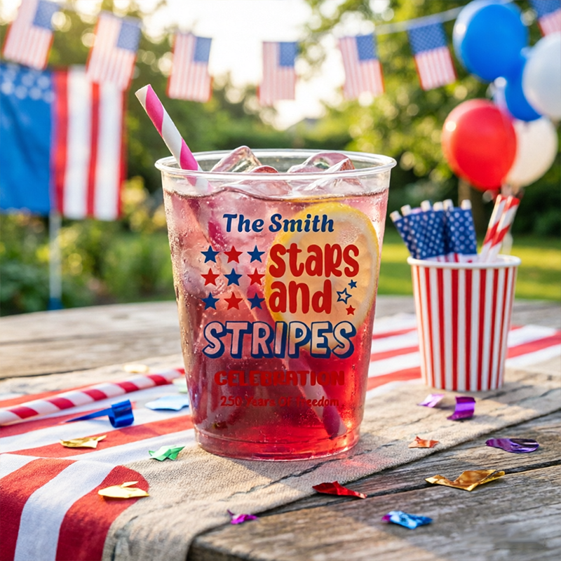 Customized 205th Anniversary Independence Day Frosted Mug, Perfect For use At Independence Day Celebration Parties