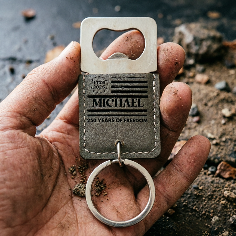 Personalized Name Keychain Bottle Openers Make For The Most Unique Gifts To Give To Family Members On Father's Day and Independence Day