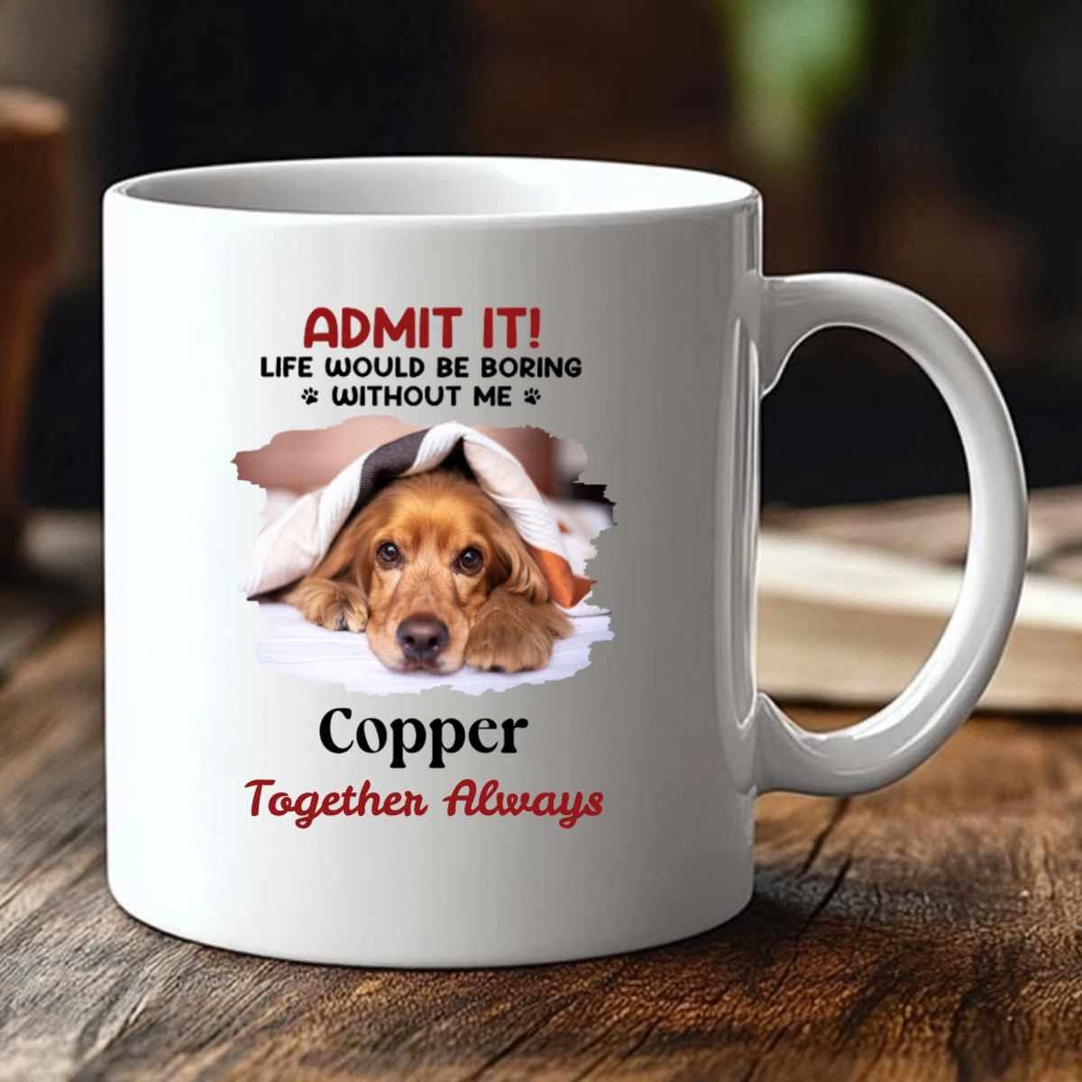 Personalized Pet Photo Mugs Make a Great Gift For Dog Dads, Perfect For Father's Day or Their Birthday