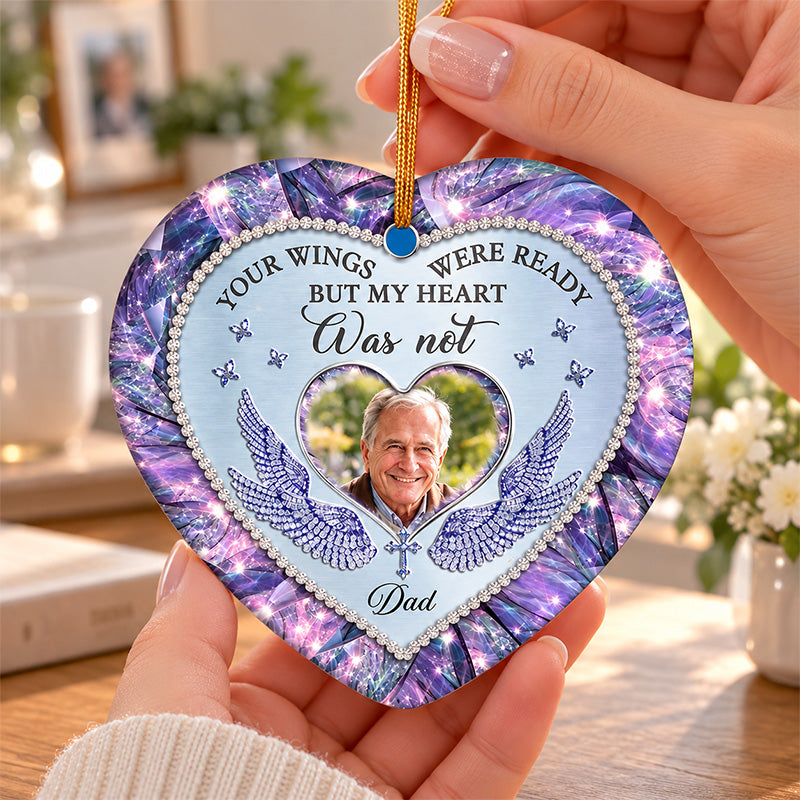Custom Photo Not A Day Goes By That You're Not Missed - Memorial Personalized Custom Ornament - Sympathy Gift, Christmas Gift For Family Members