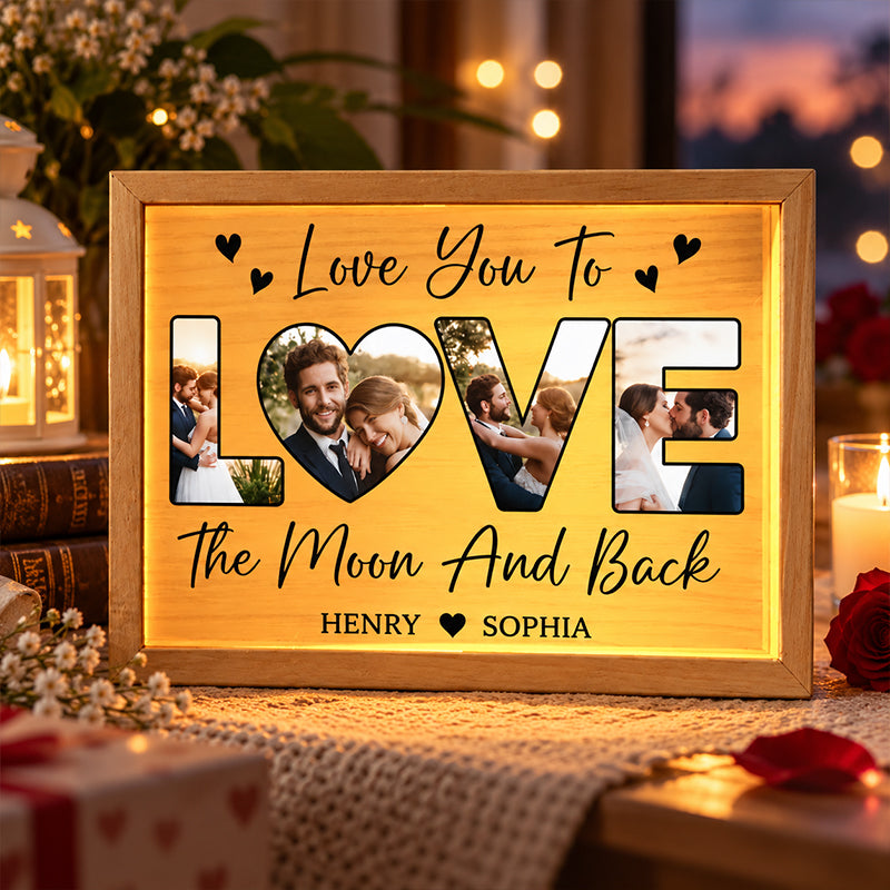 Custom Photo In You, I've Found My Forever - Couple Personalized Custom Frame Light Box - Gift For Couple