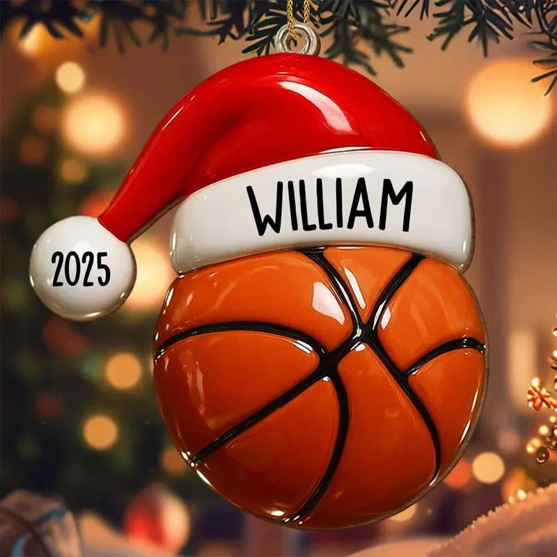 Personalized Sports-Themed Christmas Ornaments—Custom Wooden Decorations: Unique Holiday Gifts For Athletes, Coaches, And Teammates