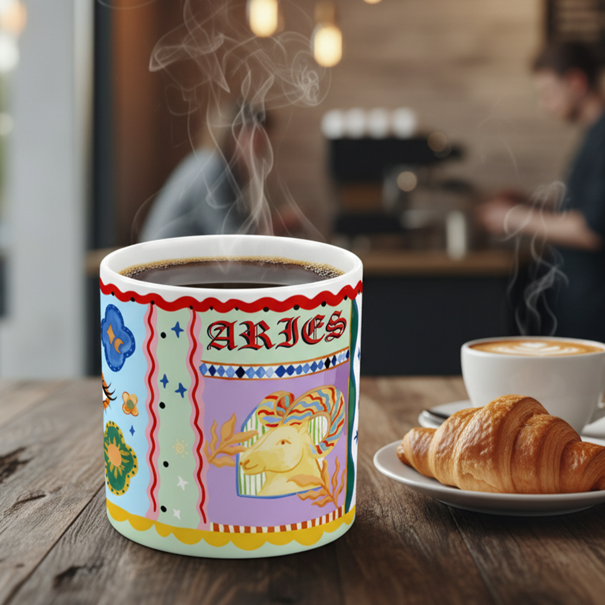 Personalized Hand-Painted Style Mug Design, Customizable Text Cup, The Perfect Artistic Gift For Your Favorite Family Or Friends