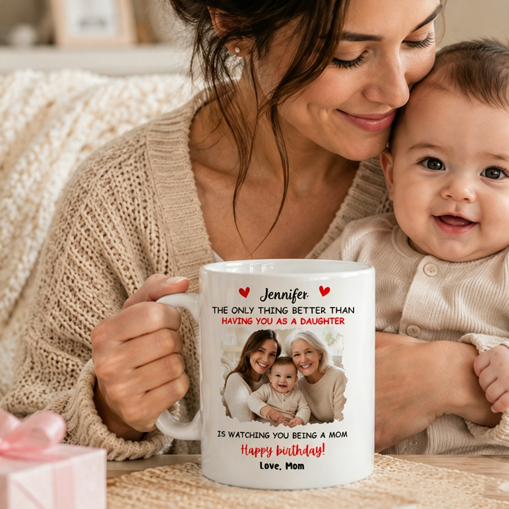 Custom Photo Mug, Sentimental Gift for New Dads & New Moms