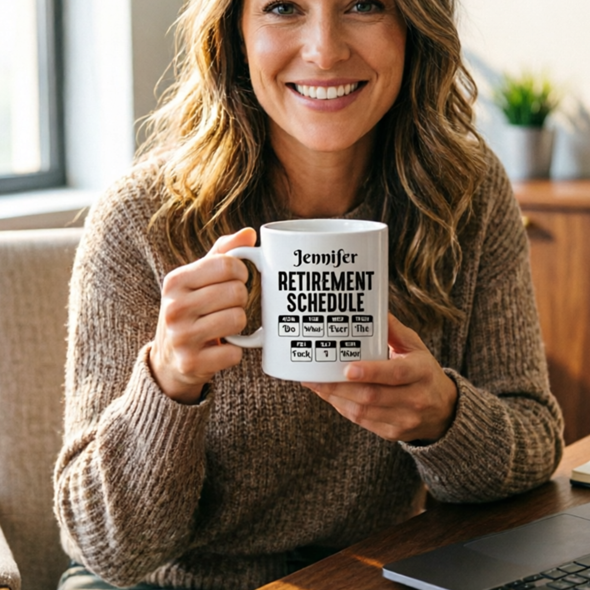 Personalized Retirement Schedule Mug, Humorous Desk Decor, Thoughtful Farewell Keepsake Gift for Retiring Colleagues