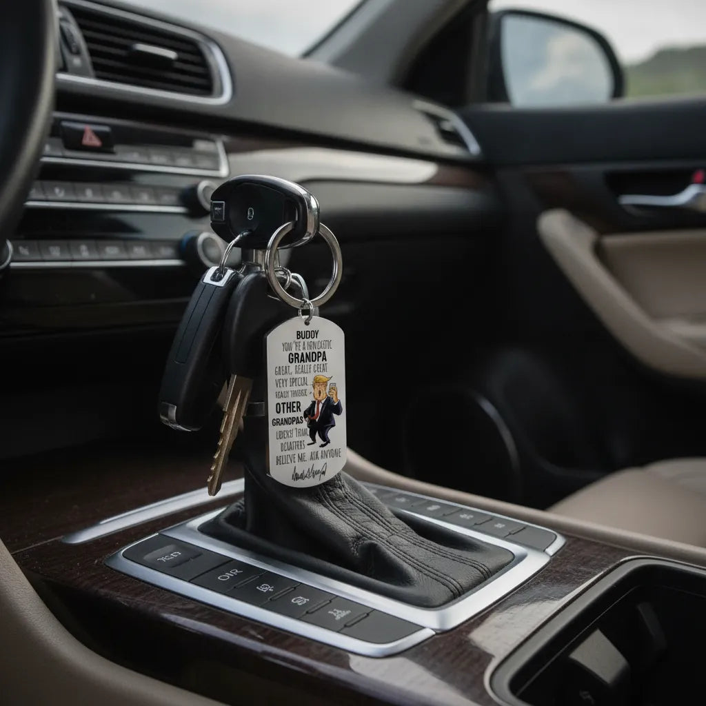 You're A Fantastic Grandpa Metal Keychain