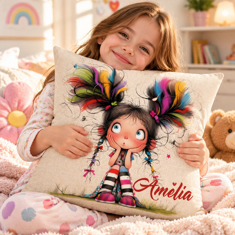 Personalized Custom Throw Pillow – Customizable Name Cushion, Heartfelt Gift for Girls & Women for Birthdays & Milestone Celebrations