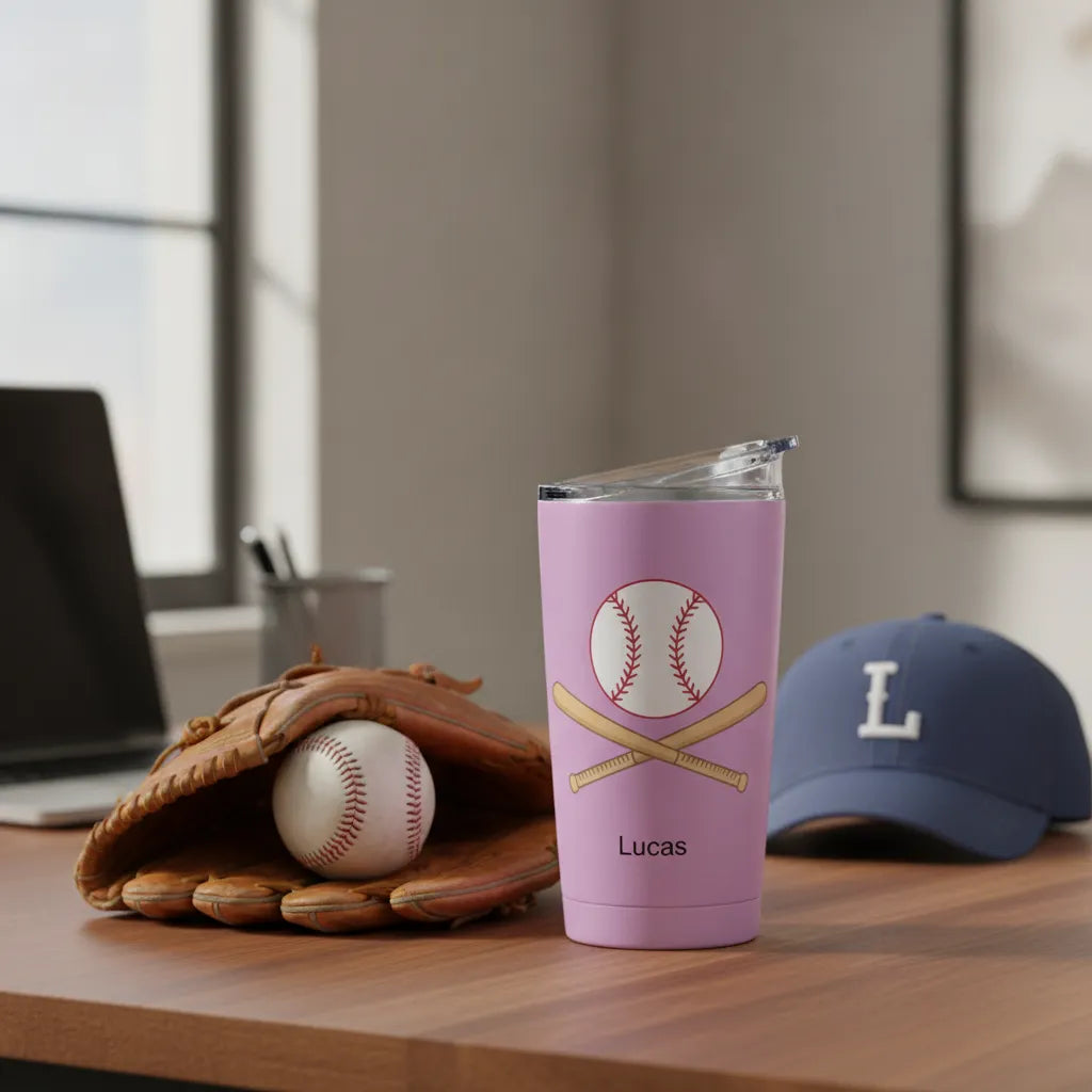Custom Name Sports Champ Travel Tumbler – Perfect Campus Hydration for the New School Year