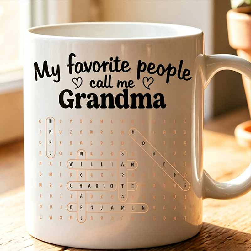 Personalized Matching Name Mug & Puzzle Set, Sentimental Gift for Family, Ideal for Birthdays, Parties & Family Gatherings