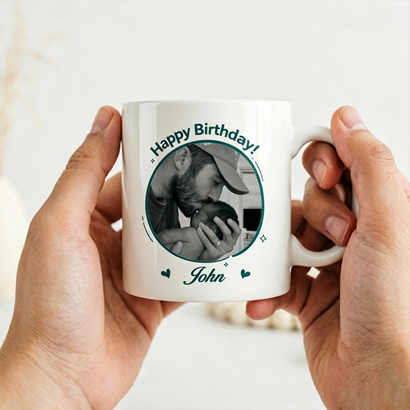 Personalized "The Day You Became My Dad" mug. The Best Gift To Give To Your Father On Father's Day