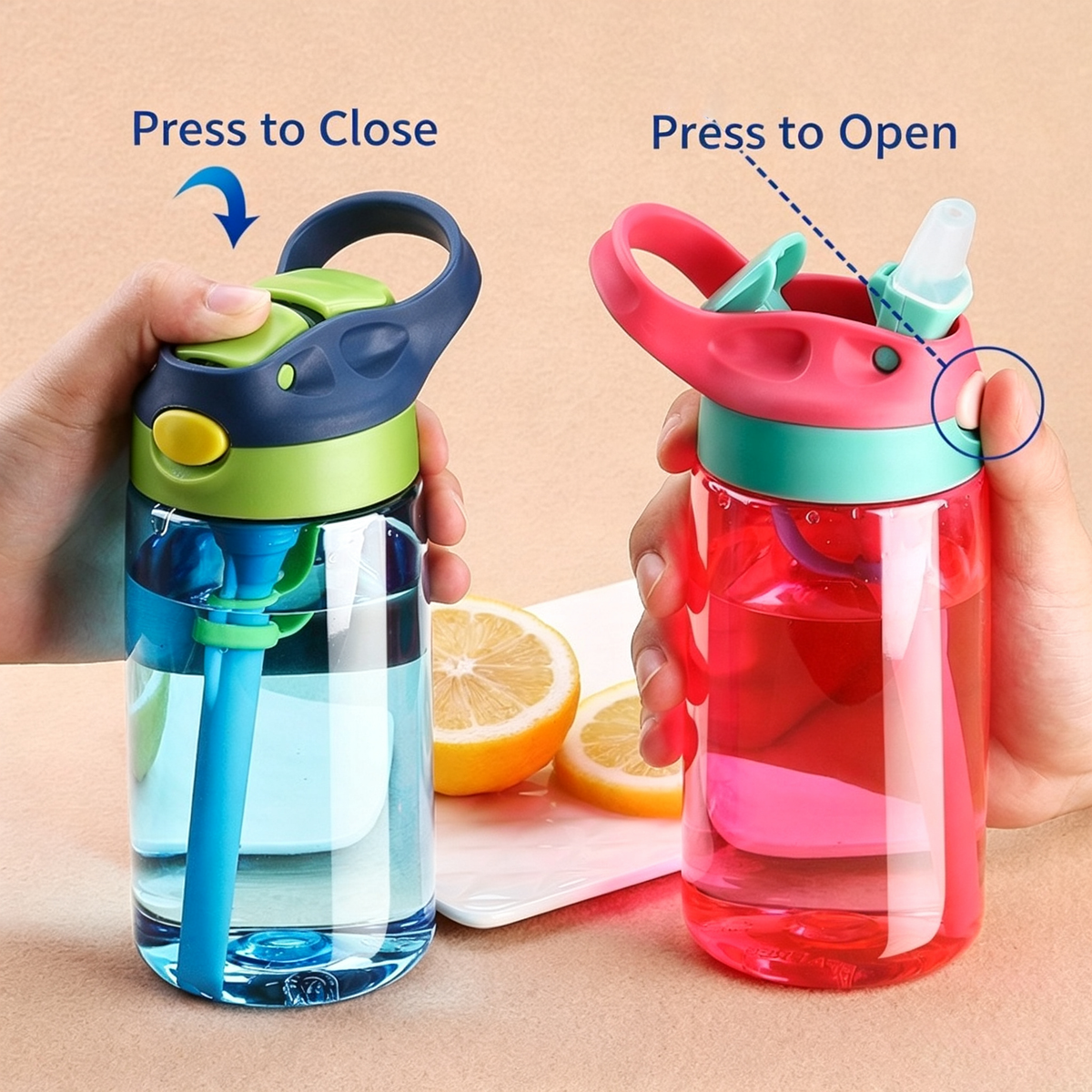 Personalized Plastic Sippy Cup with Straw for Kids – Custom Name – Creative Back-to-School Gift (Suitable for Boys and Girls)