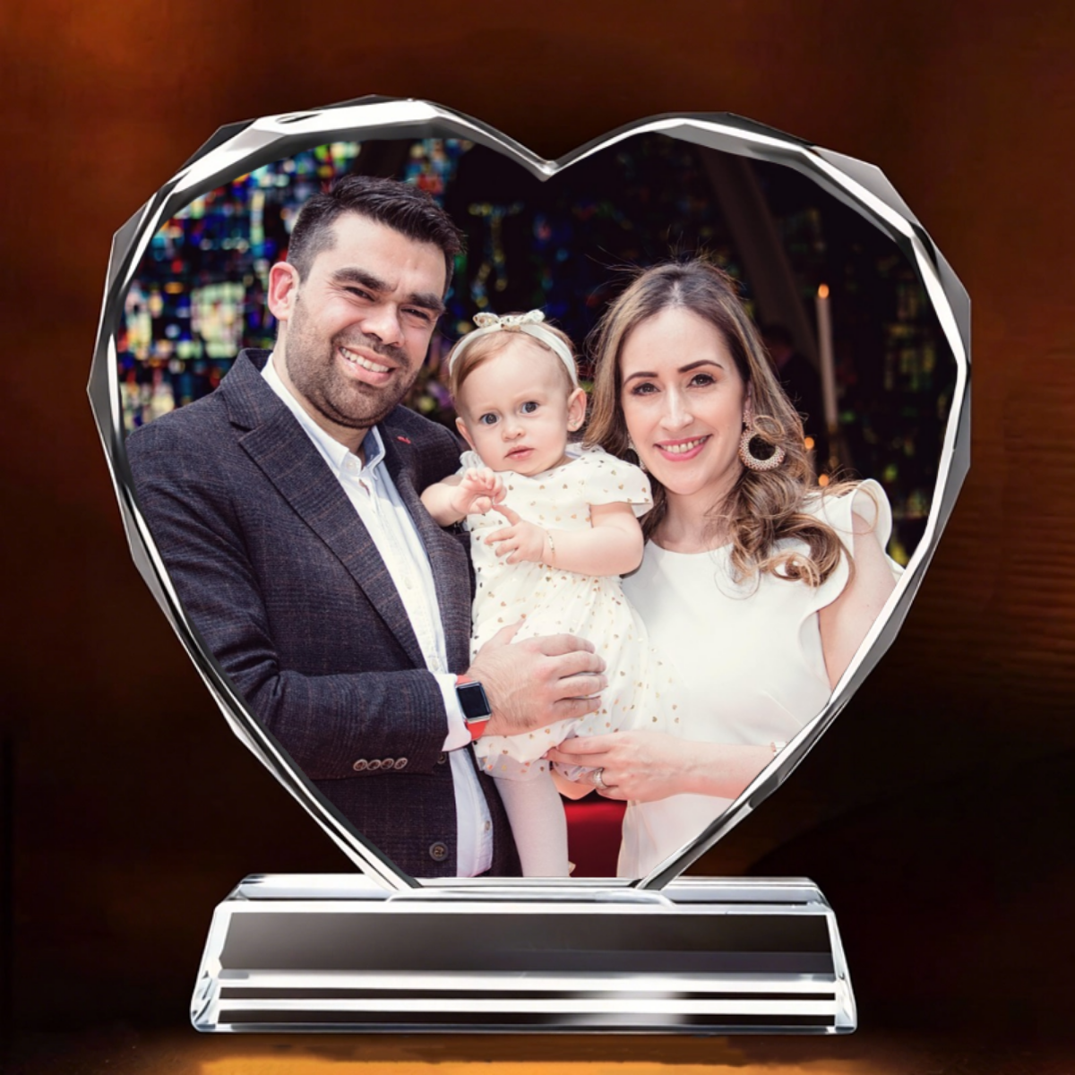 Personalized Heart Crystal Plaque Gift For Any Loved Ones, Perfect for Valentine's Day, Anniversary