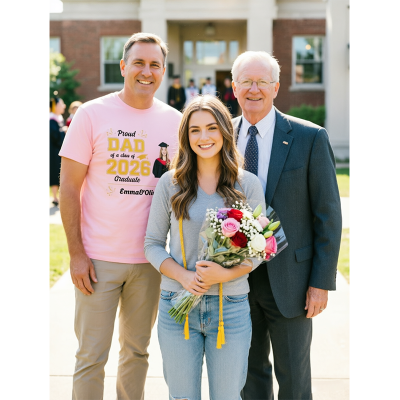 Personalized Graduation Photo Shirts, Perfect Gift For Graduation Season.
