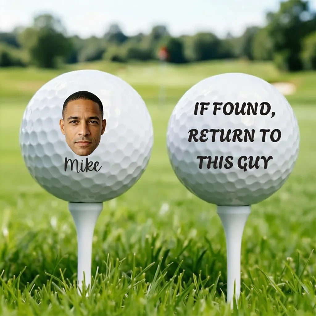 Personalized Custom Photo Golf Balls. If Found, Please Return Them To The Person. These Are Suitable Gifts For Friends