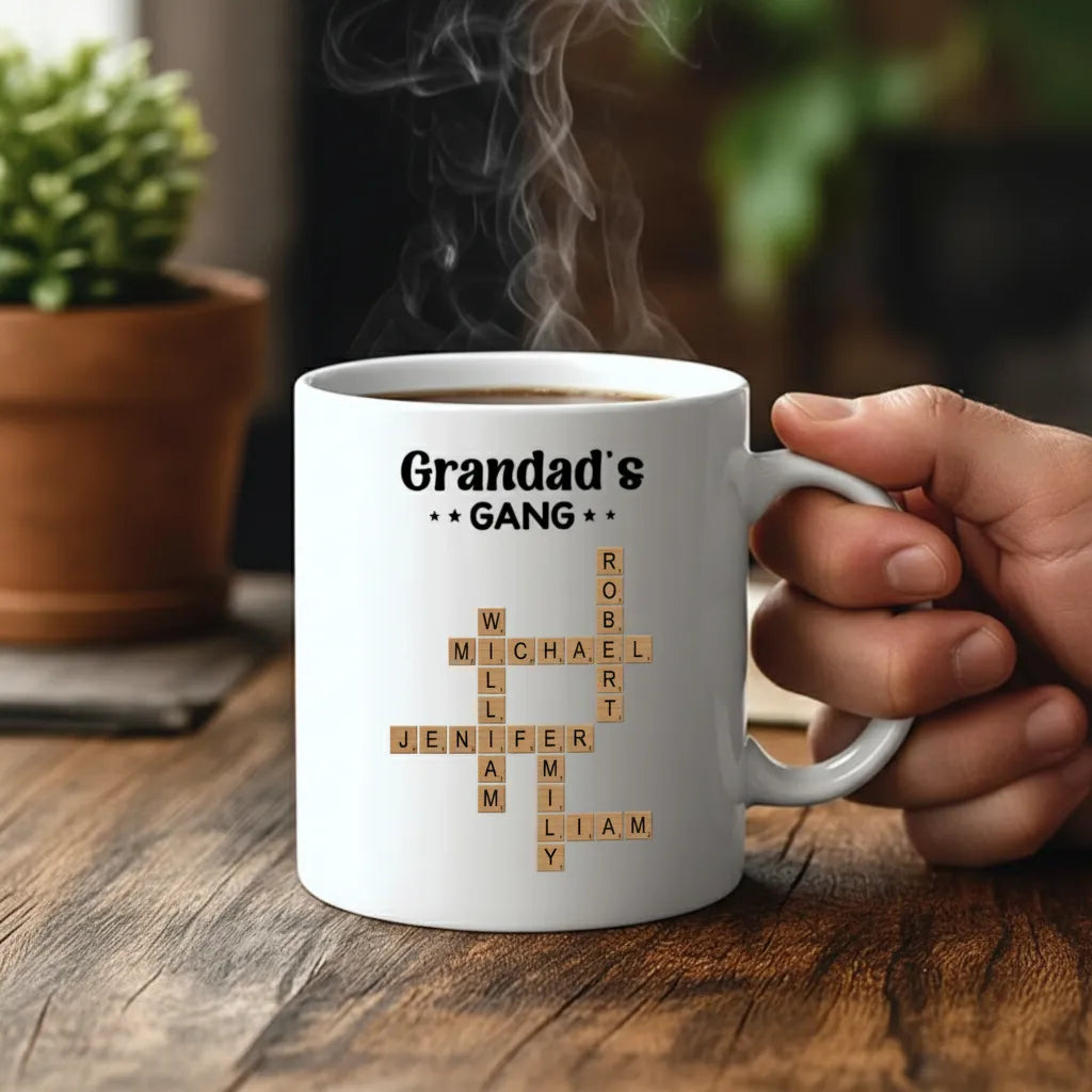 Personalized Custom "Dad's Gang" Mugs Are The Most Special Gifts To Give To Dads, Grandfathers And Family Members On Father's Day.