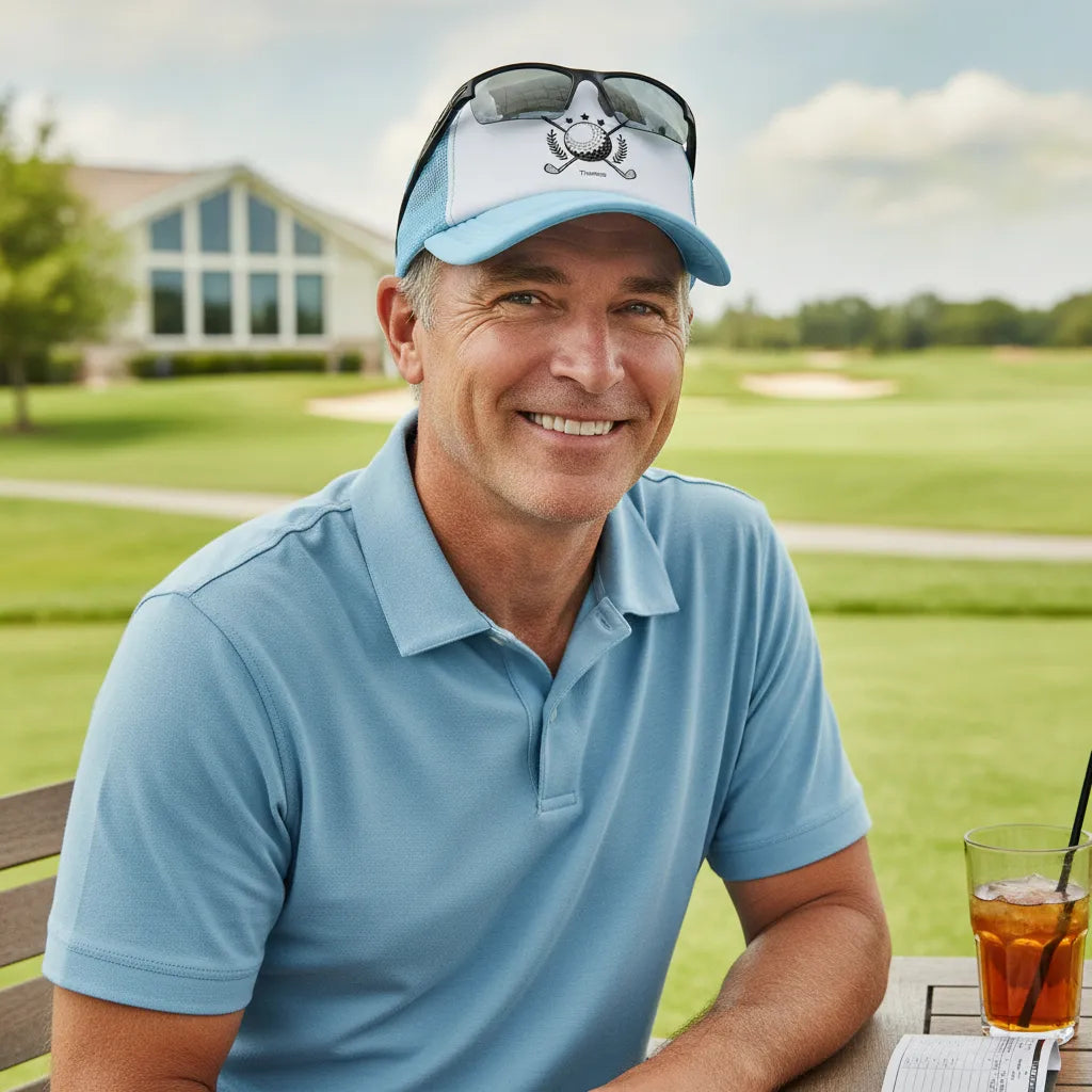 Personalized Adjustable Classic Cap with Golf-Inspired Monogram Style - Unique Everyday Sun Protection Gift for Him
