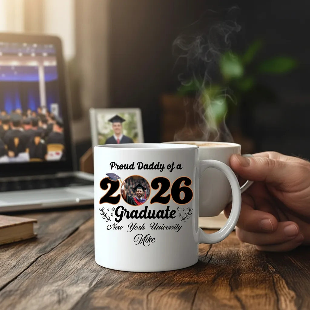 Personalized 2026 Graduation Album Cup and Customized Family Graduation Mug Are Excellent Graduation Gifts To Give To Family And Friends