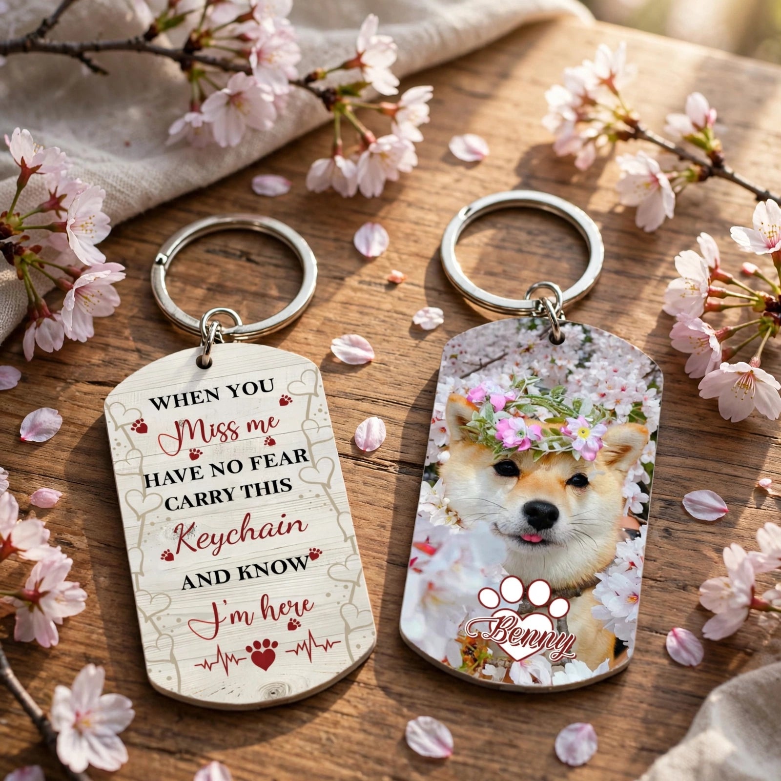 Personalized Pet Memorial Quote Design, Custom Keepsake Keychain For Beloved Pets, The Perfect Gift For Pet Owners Who Lost Their Fur Babies