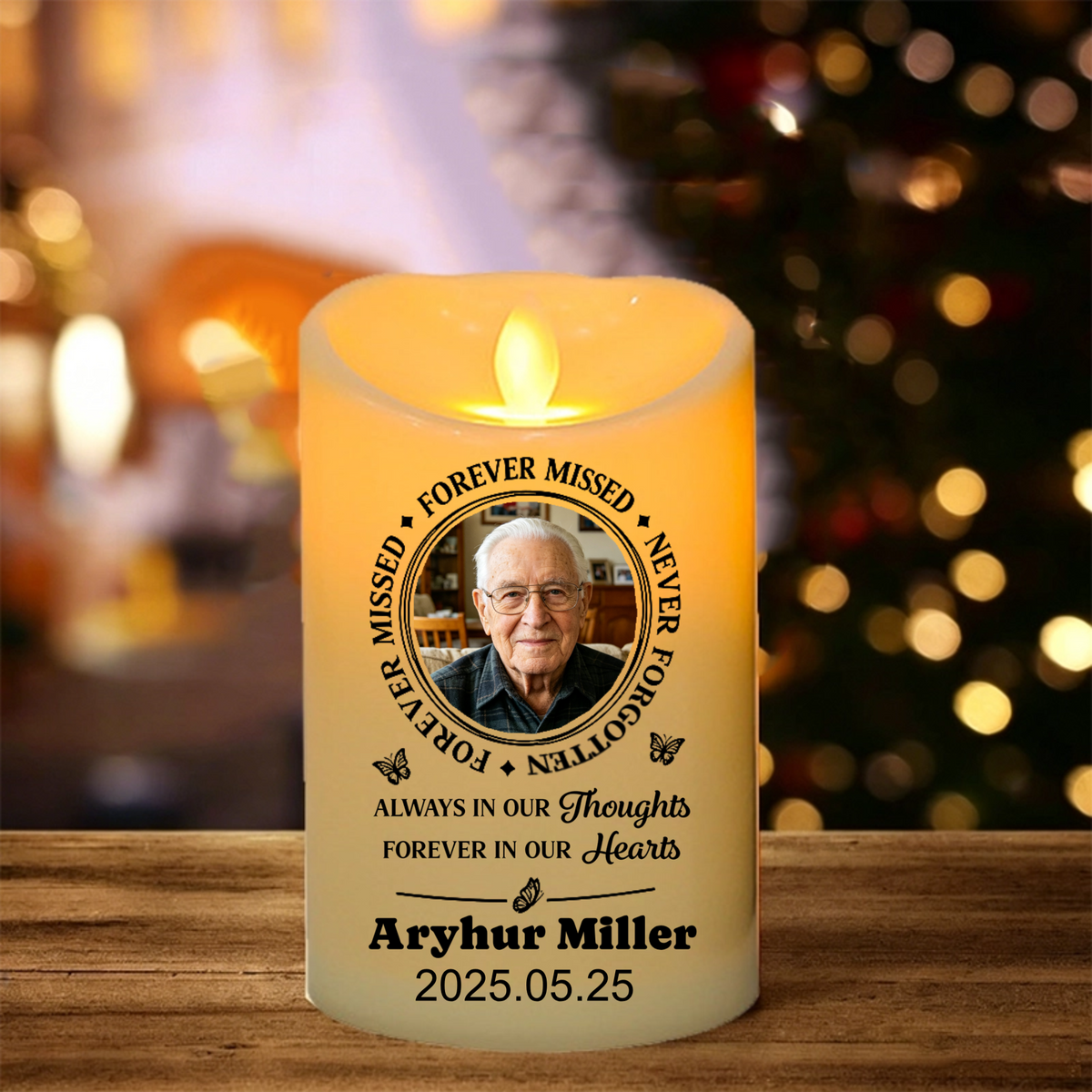 Personalized LED Flameless Candles, With Customizable Photos To Commemorate Loved Ones, Are Perfect Gifts For Friends And Family Who Have Lost Loved Ones