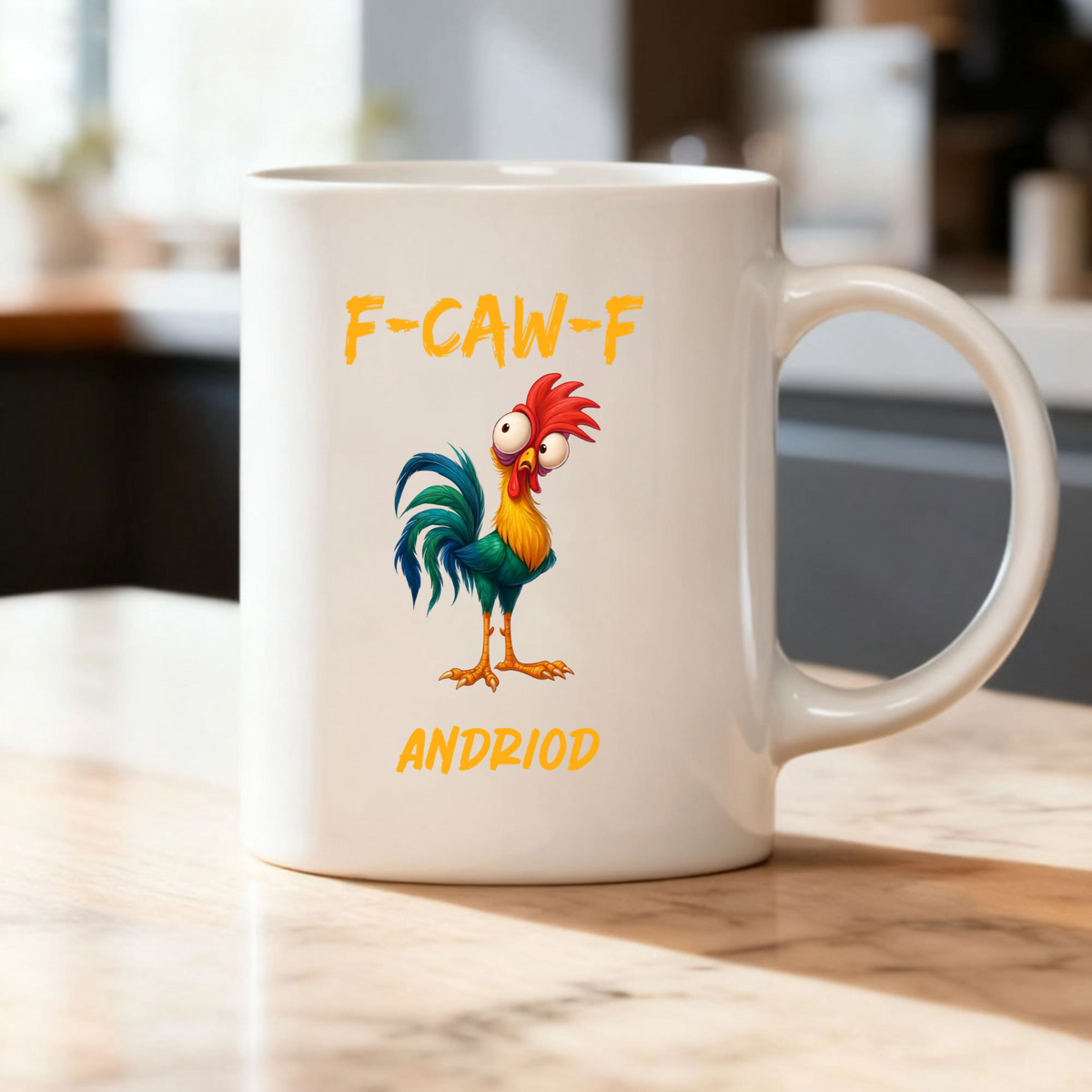 Personalized Mug with Funny Chicken Art, Custom Name, Unique Gift for Coffee Lovers