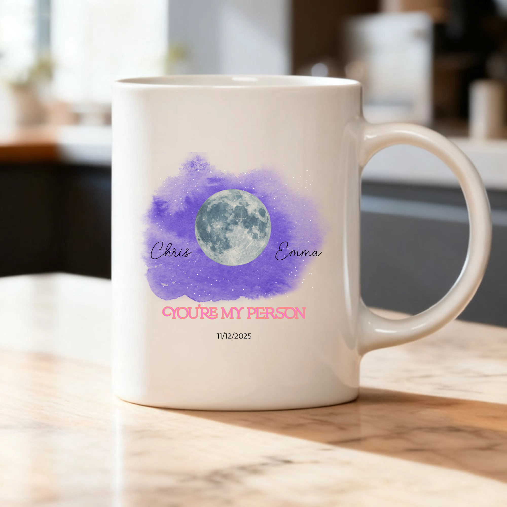 The Night You & I Became Us Personalized Mug, Couple’s Gift for Anniversary, Wedding