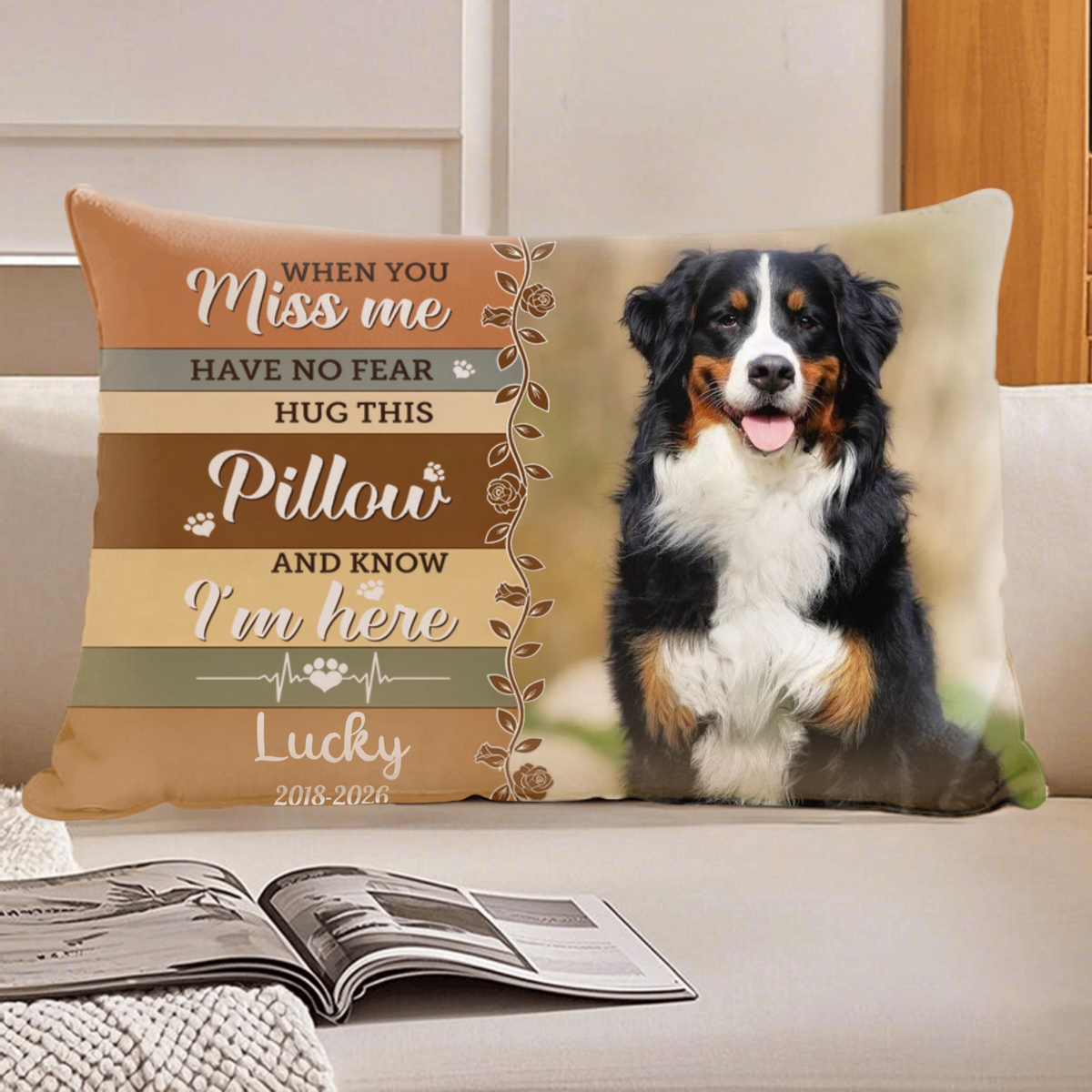 Personalized Custom-Made Pillows For Remembering The Departed, The Perfect Gift For The Beloved Ones Who Have Passed Away