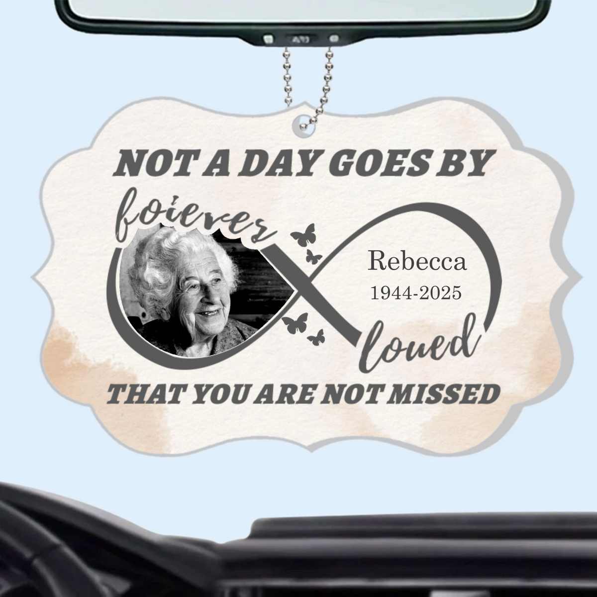 Eternal Love Car Hanger, Custom Car Hanger for Cherished Memories, Perfect Gift of Remembrance