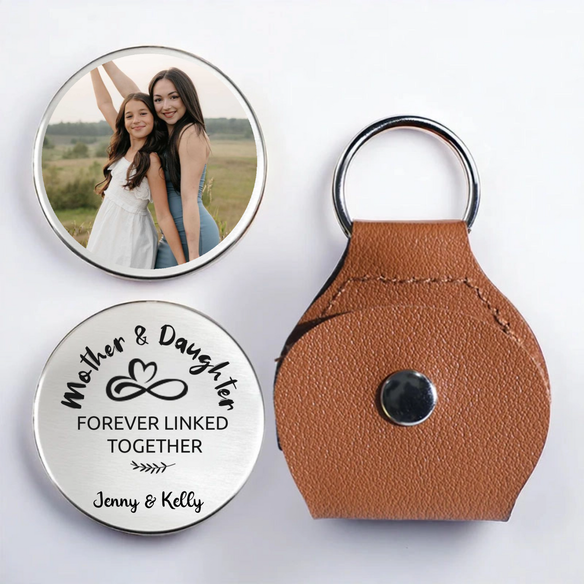 Custom Photo Your Love Grows With Me - Family Personalized Custom Pocket Hug - Mother's Day, Gift For Mom, Grandma