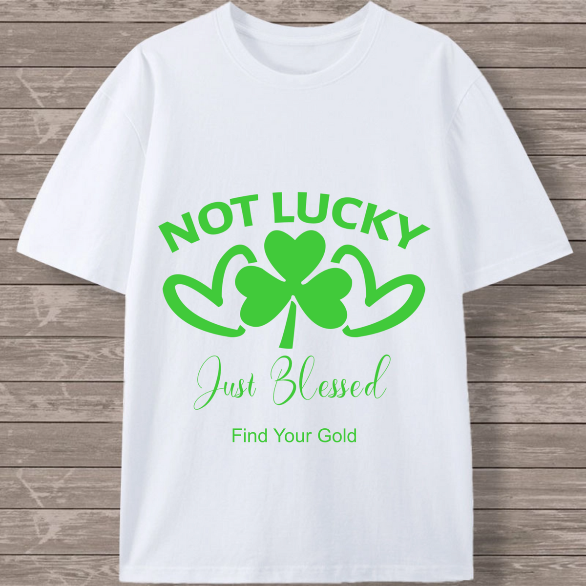 Irish Blessing & Shamrock Personalized T-Shirt, Gift for St. Patrick's Day, Anyone Seeking Luck & Joy, All Celebrations, Unisex Fit
