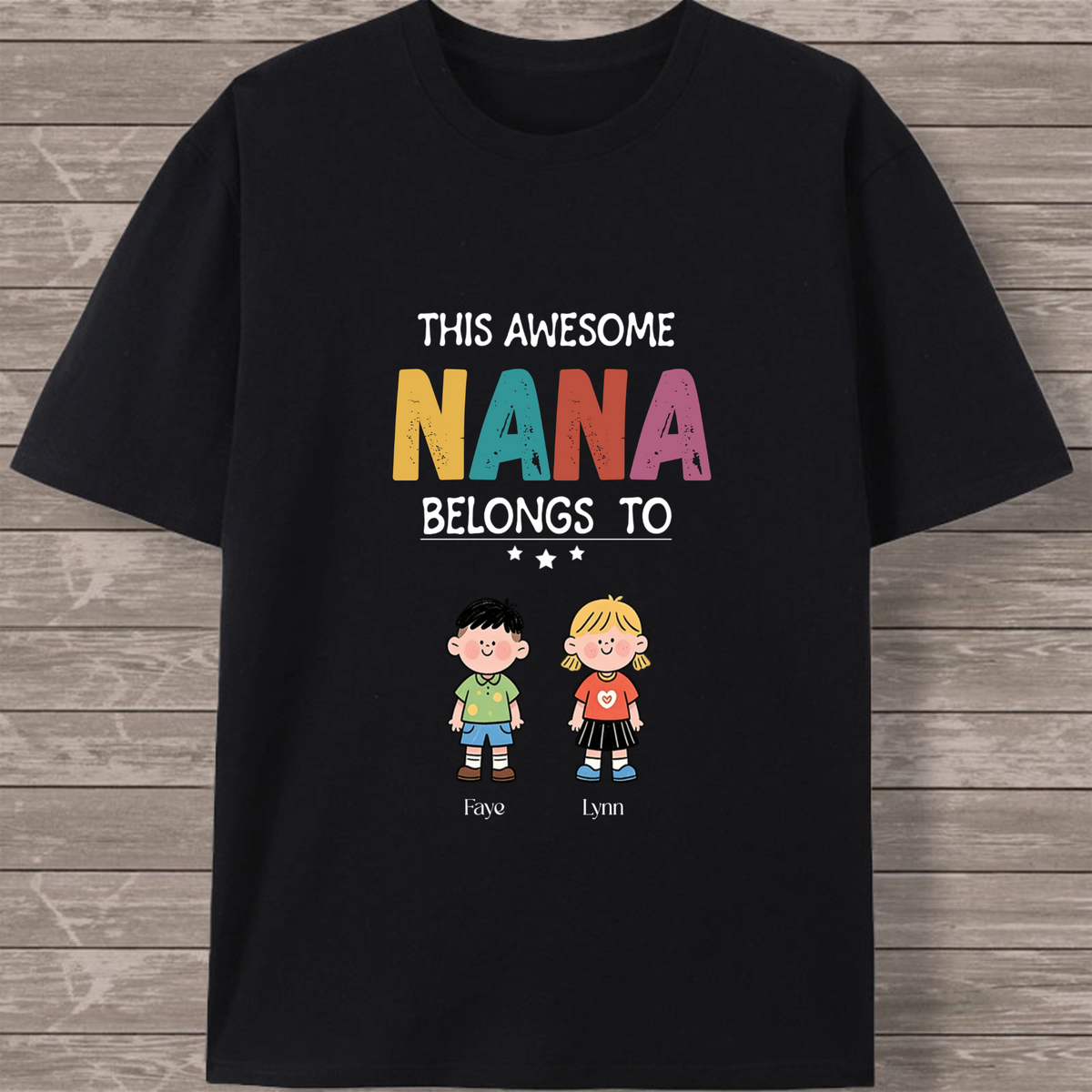 This amazing mom is the perfect gift for her – a personalized, customizable cartoon-patterned T-shirt for both men and women