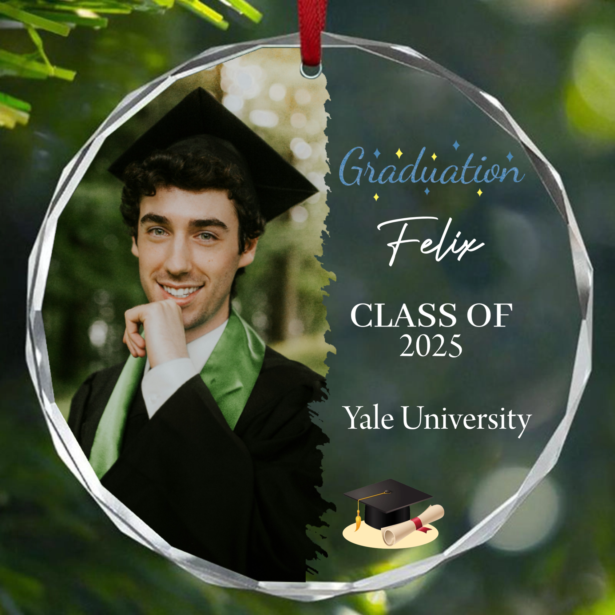 Personalized Graduation Photo Keepsake, Gift for Graduates, Students, Perfect for College, University, High School Graduation Ceremony