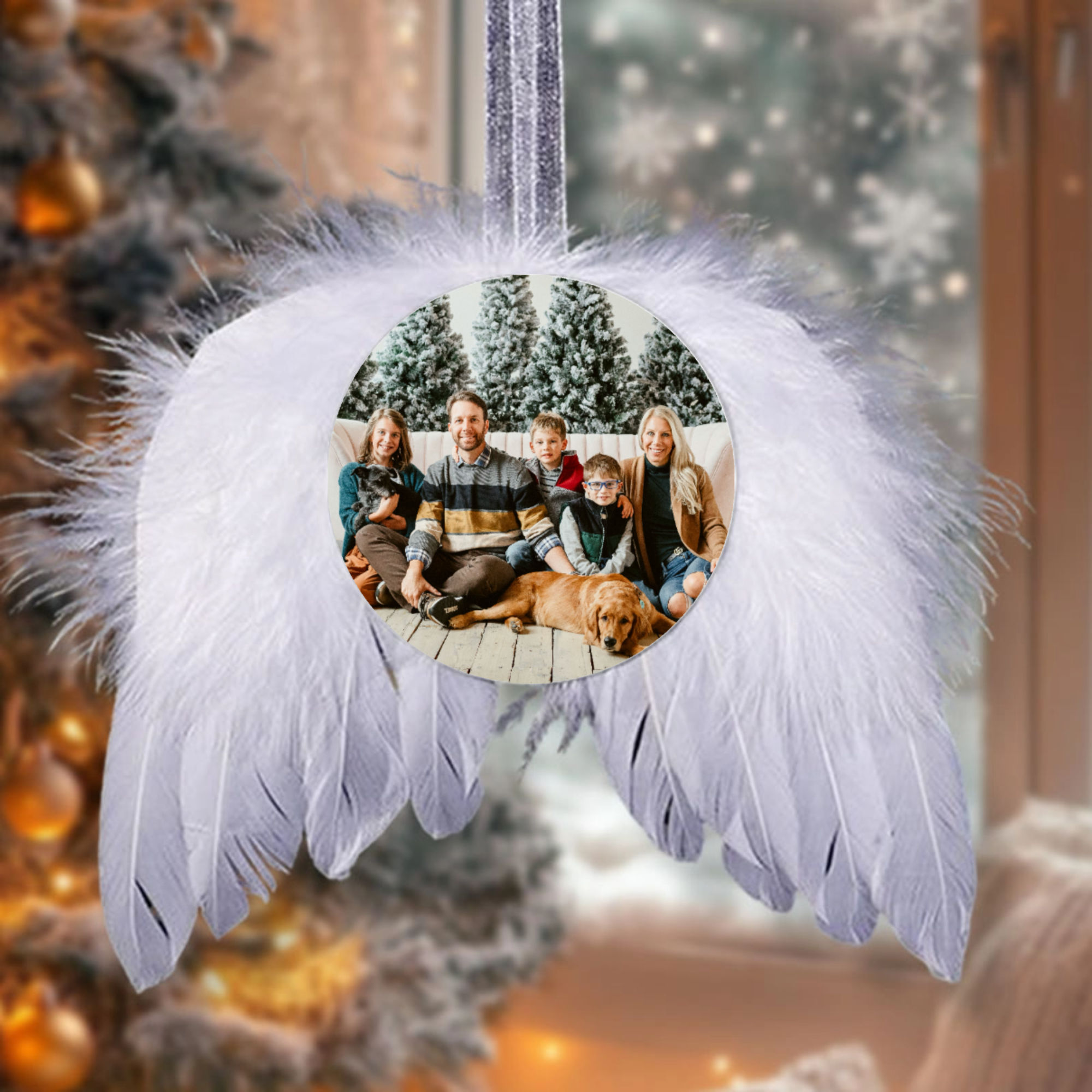 Christmas Decoration Plush Angel Wings Pendant Ornament, The Perfect Gift for Anyone You Love