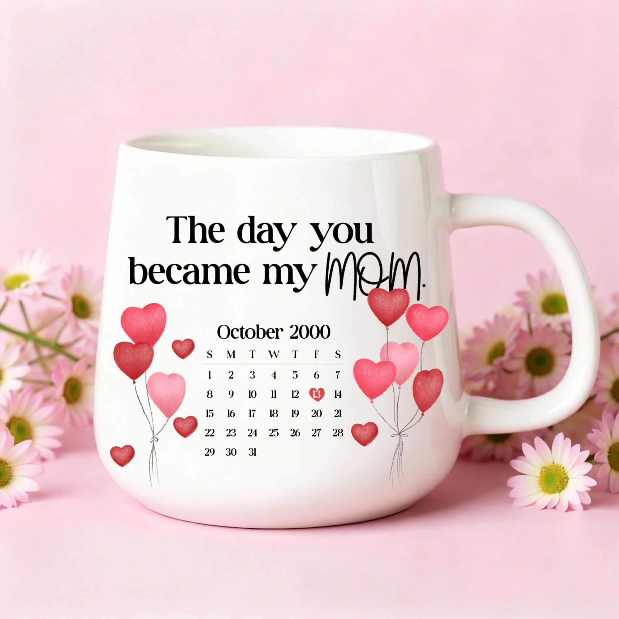 The Day You Become My Mom Mug, Heartfelt Gift for Mom, Perfect for Mother’s Day, Birthday, Anniversary of Motherhood