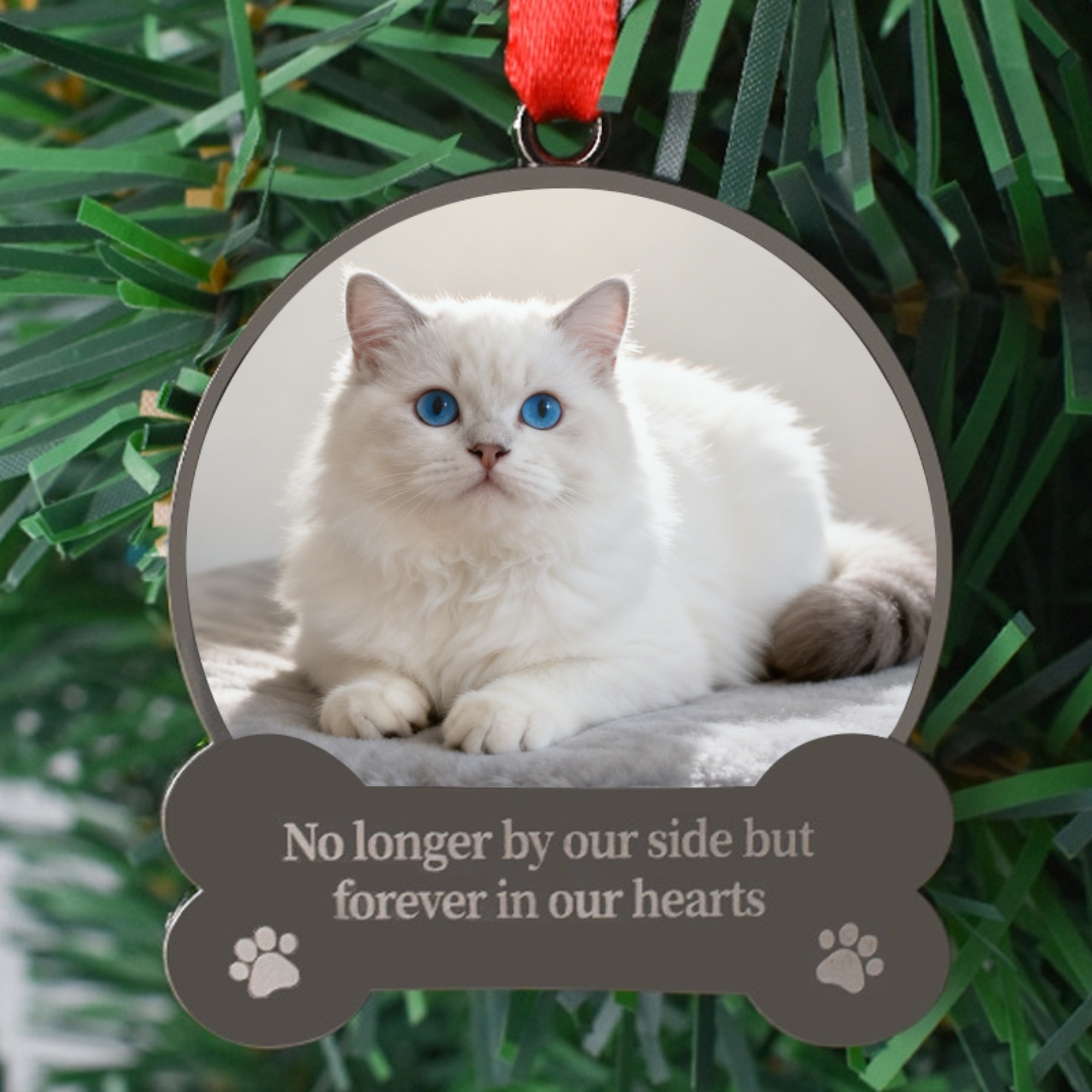 Personalized Pet Photo Ornament Keepsake, Gift for a Loved One, Meaningful Christmas Tree Gift