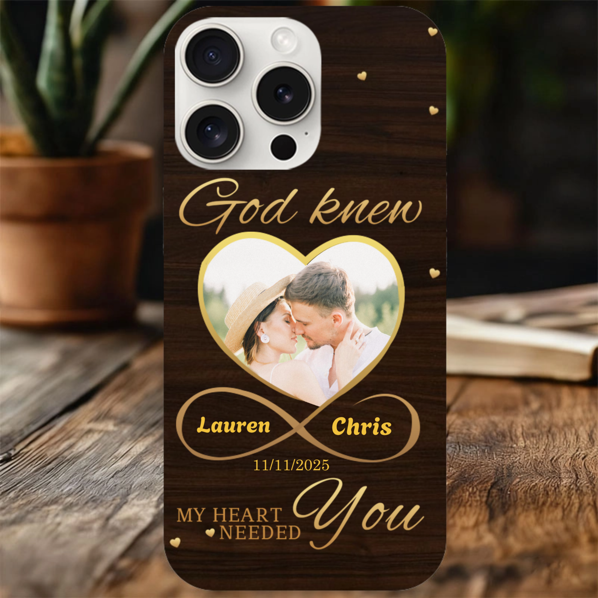 All of me loves all of you Photo Phone Case, Romantic Gift for Couples, Perfect for Anniversary, Wedding, Valentine's Day