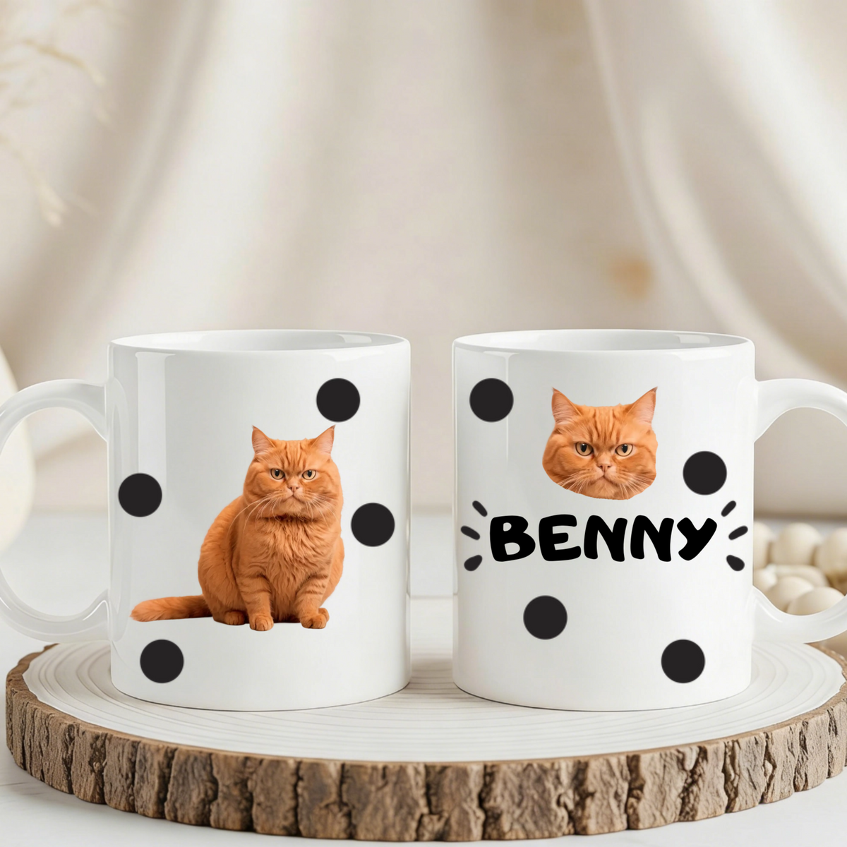 Personalized Pet Photo Mug Design, Custom Pet Portrait Mug, The Perfect Gift For Pet Lovers