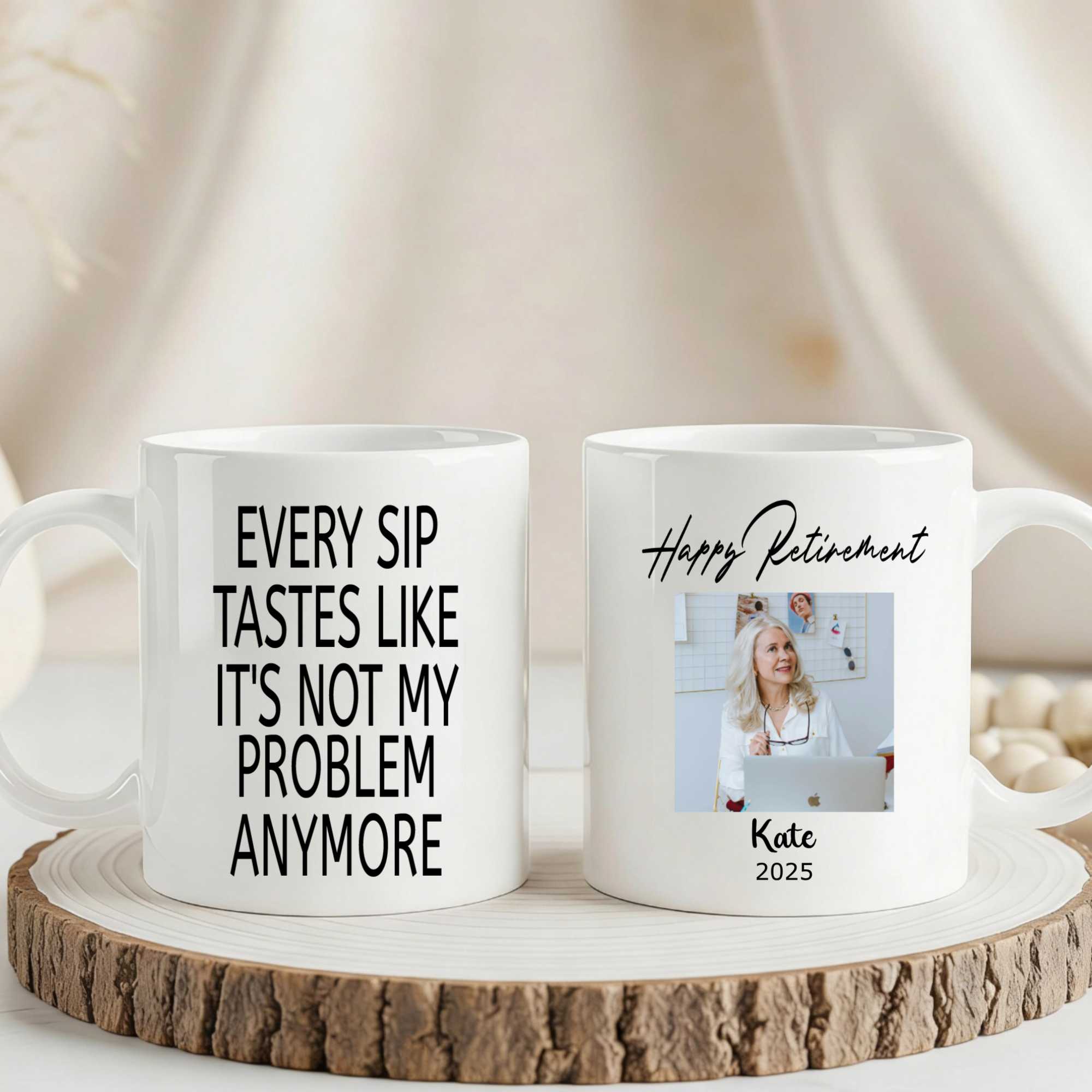 Not My Problem Retirement Mug, Gift for Retiree, Colleague, Friend, Perfect for Retirement Party, Farewell Celebration