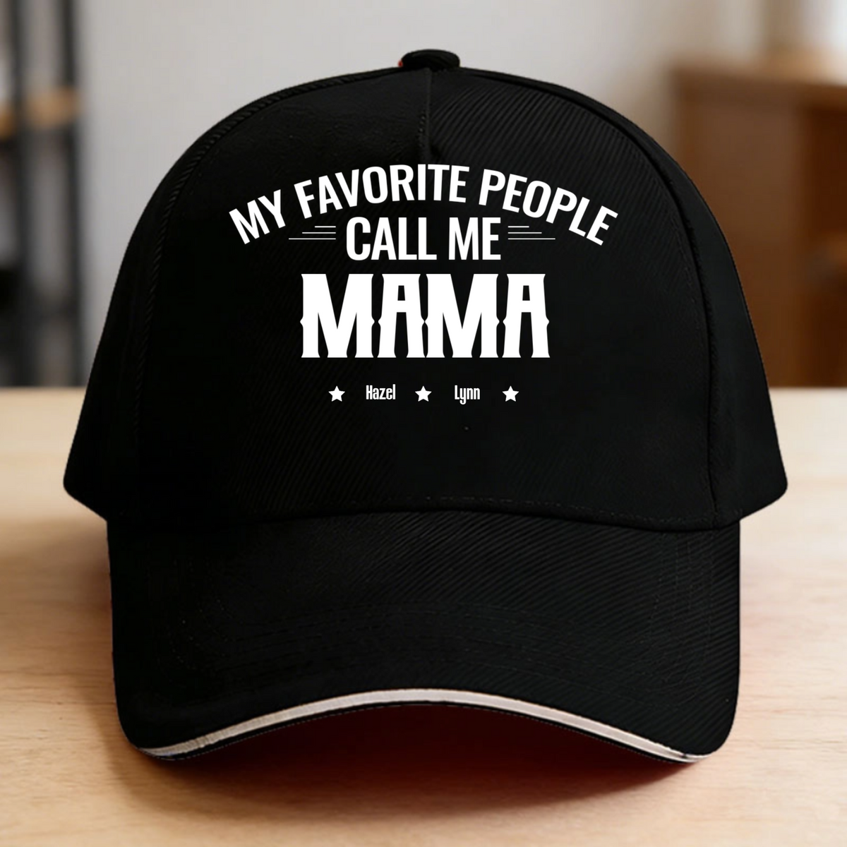 Personalized My Favorite People Call Me Grandma Cap, Custom Name & Title Embroidery, Adjustable Travel Hat for Mom, Grandma, Gift for Family, Mother's Day, Birthday