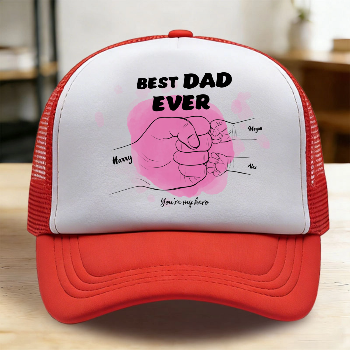 Best Dad Ever Sponge Mesh Baseball Cap, Perfect for Father's Day, Birthday, Family Celebration