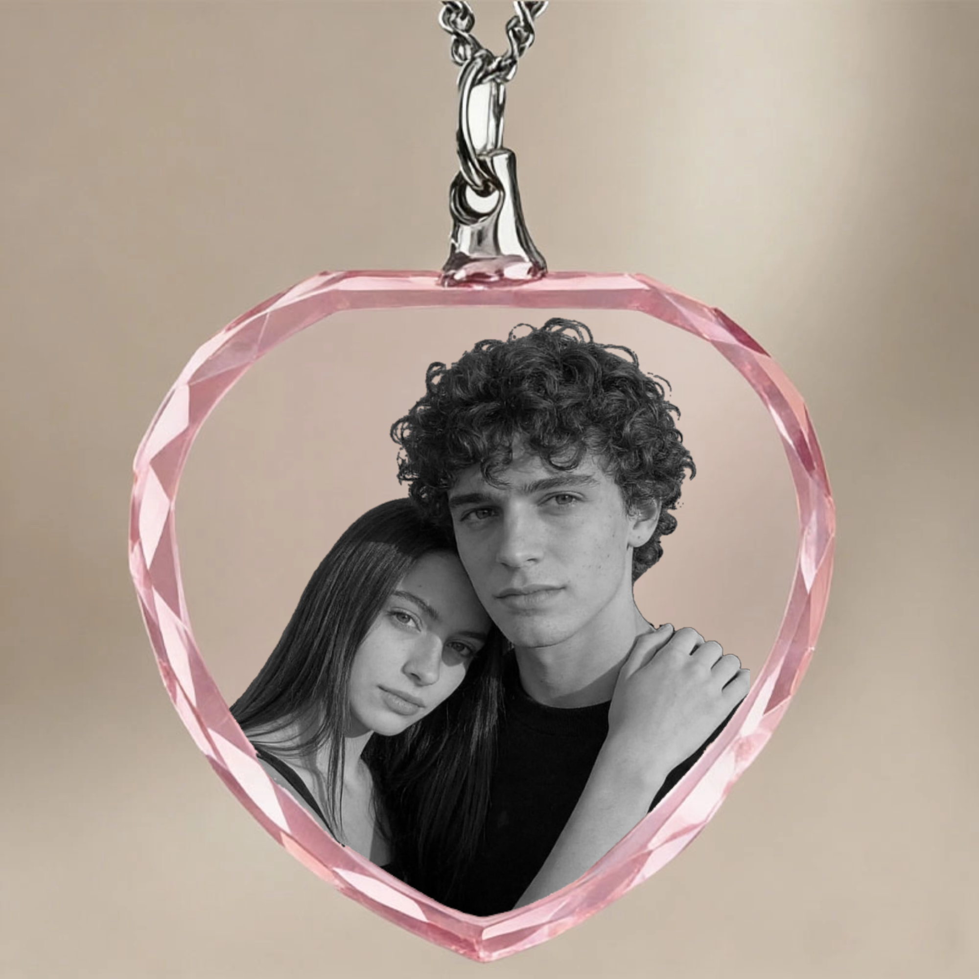 2D Laser Engraved Necklace, Gift for Couples, Family, Pet Lovers, Perfect for Valentine's Day, Anniversary, Mother’s Day